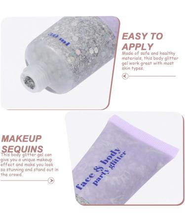  Healvian Healvian Glitter Gel for Makeup Body Face Hair Holographic Glitter Liquid 50 ml - Buy Online on GoSupps.com