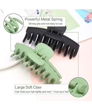 Molizummy Large Hair Claw Clips - No-Slip Matte Banana Clips for Women & Girls - 6Pcs Hair Styling Accessories in 6 Colors - Buy Online on GoSupps.com