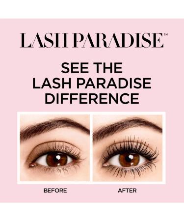 L'Oreal Paris Lash Paradise Mascara - Voluptuous Volume, Intense Length, Feathery Soft Full Lashes, No Flaking, No Smudging, No Clumping - Black 0.25 Fl Oz - Buy Online on GoSupps.com