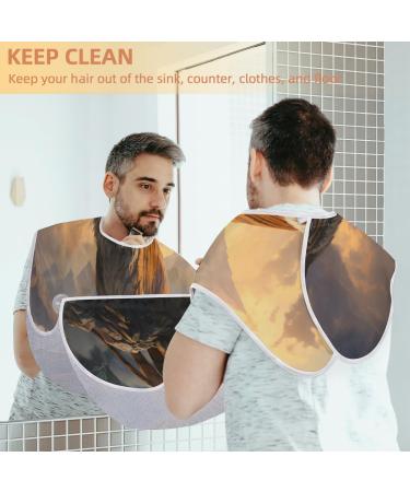 Landscape Tiger Beard Bib Apron - Ultimate Beard Hair Catcher for Men | Perfect Father's Day & Christmas Gift for Dads & Husbands with Suction Cups - Buy Online on GoSupps.com