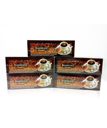 Gano Excel Cafe Classic Lot de 5 paquets de caf sain Noir