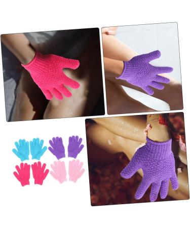 Healeved Mens Body Wash 8pcs Bath Scrub Gloves - Polyester Exfoliating Grooming Glove Set - Buy Online on GoSupps.com