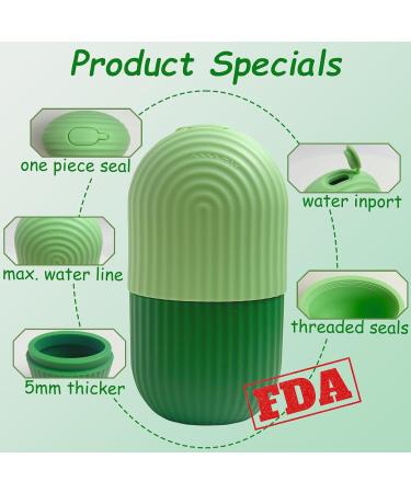 Keepaq Ice Scooter Face: Silicone Eye Skin Treatment for Pores & Folds | Folding Skincare Tool - B-Green - Buy Online on GoSupps.com