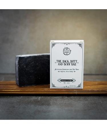 Tea Tree Activated Charcoal Soap Bar for Acne, Psoriasis, and Eczema Relief - Natural Alternative to Benzoyl Peroxide - The Medicinal Soap Co - Buy Online on GoSupps.com
