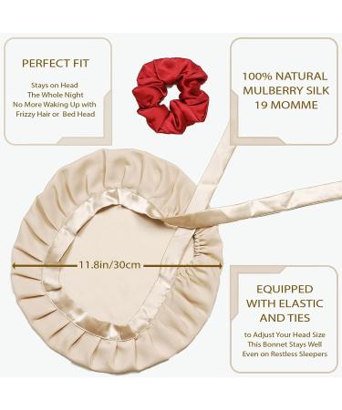 Silk Sleeping Cap for Curly Hair - Satin Bonnet for Comfortable and Protective Sleep - Silk Hair Wrap for Curly Hair - Buy Online on GoSupps.com