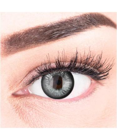 Buy Colored Black Contact Lenses | Anime Circle Lenses for Cosplay | High Coverage & No Prescription | Free Lens Case Included - Buy Online on GoSupps.com