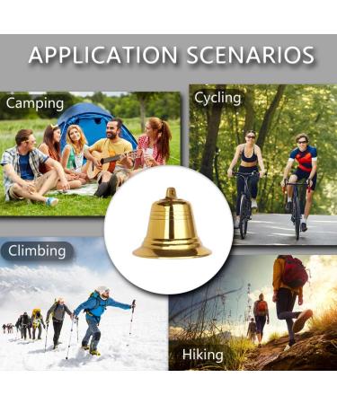 Solid Brass Bear Bell with Whistle for Hiking, Biking, Fishing & Climbing - Buy Online on GoSupps.com