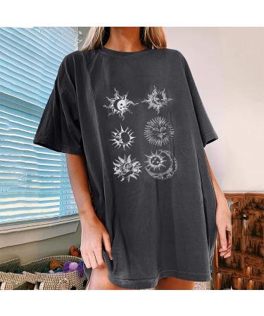 Women's Vintage Sun Moon Star Graphic Sweatshirt - Gray Small - Buy Online on GoSupps.com