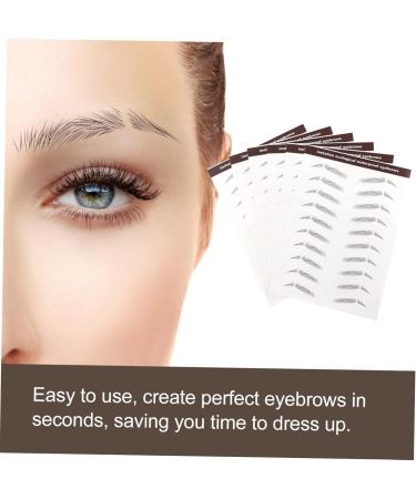Baluue 42 Pcs Eyebrow Stickers Grooming Shaping Eyebrow Sticker Eyebrow 4d Peel Hair Water Transfer Paper - Buy Online on GoSupps.com