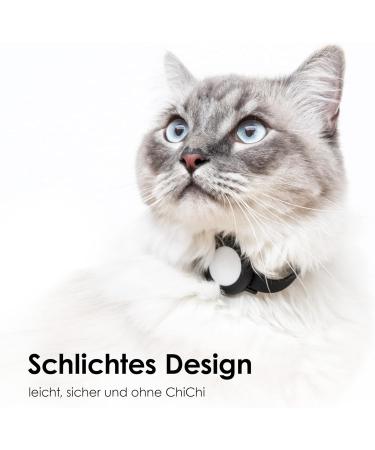 Lucybalu Cat Airtag Collar | Premium Lightweight Silicone Tracker - Safe & Comfortable Neon Orange for Cats - Buy Online on GoSupps.com