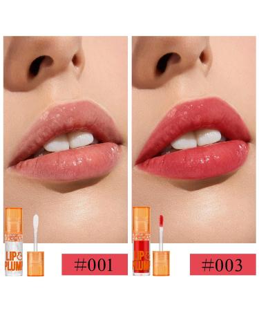 Buy 2pcs Lip Plumper Gloss & Hydrating Lip Oil - Korean Clear Balm High Pigmentation Long Wear Non-Sticky - International Shipping Available - Buy Online on GoSupps.com