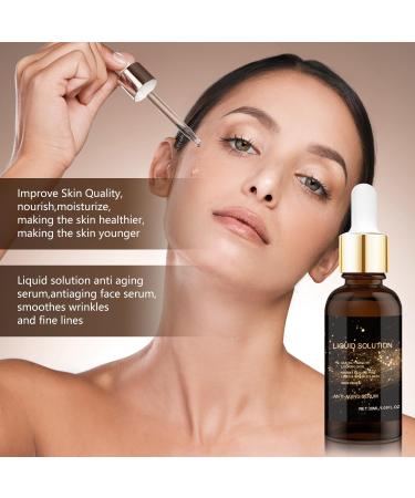 2PCS Face Serum liquid solution anti aging serum antiaging face serum smoothes wrinkles and fine lines - Buy Online on GoSupps.com