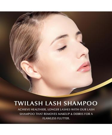 Lash Shampoo 200ml for Salon & Home Use - High-Purity Eyelash Cleanser with 2 Extended Handle Brushes - Unscented Perfect for All Skin Types - Buy Online on GoSupps.com
