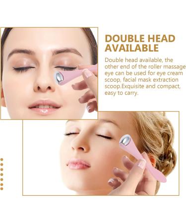 Beaupretty Eye Massage Roller & Cream Applicator | Combat Puffiness Dark Circles & Wrinkles - Pink - Buy Online on GoSupps.com