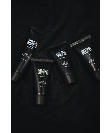 Guapo Skincare - Mens Skincare Routine Facewash Kit 4 Step Regime Including Face Wash Facial Scrub SPF20 Moisturiser and Nightime Lotion - Buy Online on GoSupps.com