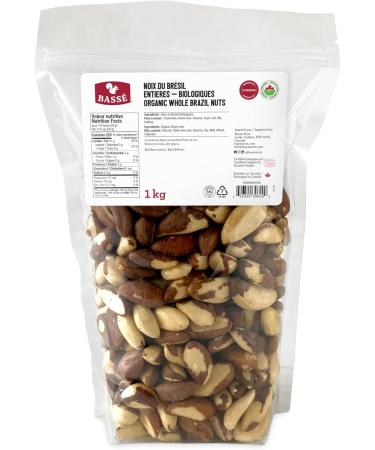 Bass Organic Whole Brazil Nuts 1 Kg - Buy Online on GoSupps.com