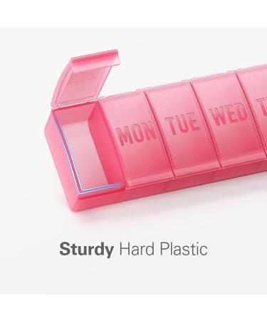 Extra Large 7 Day Pill Box Organiser Weekly Vitamin Case Box Large Capacity Compartments BPA-Free Medication Organiser Daily Pill Case to Hold Vitamins Cod Liver Oil and Medication-Red - Buy Online on GoSupps.com
