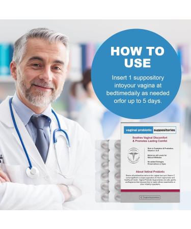 Nahid Vaginal Probiotic Suppositories - Natural Plant-Based Hyaluronic Acid Prebiotic with Vitamin C & E PH Balance & Odor Relief (12 Inserts - Buy Online on GoSupps.com
