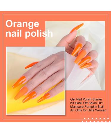 Neon Orange Gel Nail Polish - 0.5 fl oz | Soak Off Gel Polish for DIY Manicure | Salon Quality | Christmas Holiday Gift - Buy Online on GoSupps.com