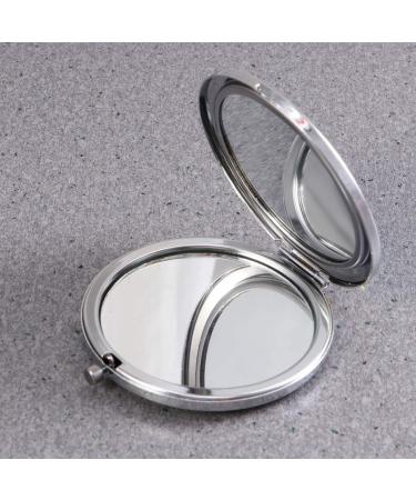 Lurrose Travel Mirror Bling Compact Mirror Round Folding Mirror Double- sided Cosmetic Mirror Portable Pocket Mirror Rhinestone Mirror for Travel and Home Use (White) Travel Wallet - Buy Online on GoSupps.com