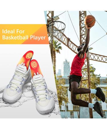 Hapenss Basketball Volleyball Shoes Insole | Arch Support & Deodorizing Foot Insole for Men and Women | Size Men's 9-9 1/2, Women's 11-11 1/2 - Buy Online on GoSupps.com