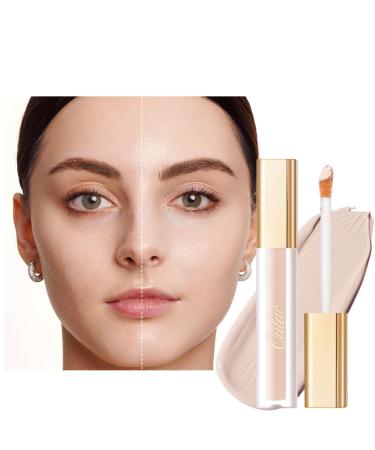 Oulac Anti-Dark Circles, Concealer Makeup, for Under Eye and Facial Blemishes, Contains Hyaluronic Acid, Moisturizing and Breathable, Shade: W0 Fair 2ml