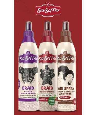 Sta-Sof-Fro Braid Spray Shampoo 350mL - Buy Online on GoSupps.com