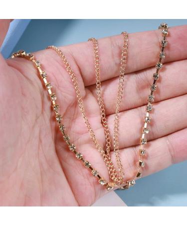 Shop Inilbran Boho Layered Rhinestone Head Chain - Vintage Adjustable Hair Accessories for Women & Girls | Perfect for Festivals - Buy Online on GoSupps.com