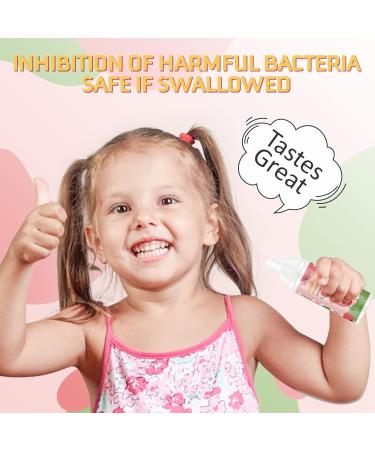 Children's Foam Toothpaste with U-Shaped Toothbrush - Strawberry Flavor Ideal for Kids 2+ | International Shipping - Buy Online on GoSupps.com