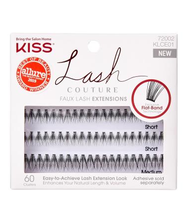 Kiss Lash Couture Faux Lash Extensions Short/Medium (Pack of 3) - Enhance Your Lashes with Natural Volume - Buy Online on GoSupps.com