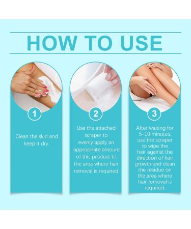 Hair Removal Cream - Hair Removal for Sensitive Skin Instant Lightening Formula for Body Hair Removal Suitable for Face Legs and Intimate Areas - Buy Online on GoSupps.com