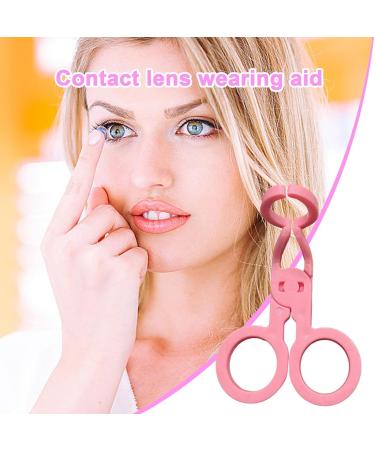 Contact Lens Wearing Aids - Contact Lens Eyelid Stretcher Eyeglass Clips Support The Eyelids Making it Easy to Insert or Remove Contact Lenses Eye-Opening Clips Tool Pink - Buy Online on GoSupps.com