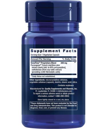 Life Extension VenoFlow - 30 Vegetarian Capsules for Enhanced Circulation - Buy Online on GoSupps.com