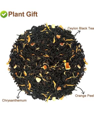 Plant Gift Lady Gray Black Tea Ceylon Black Tea Peel Orange Chrysanthemum Fruit Hot and Iced Tea Natural Flavored Loose Leaf 50g/1.76oz - Buy Online on GoSupps.com