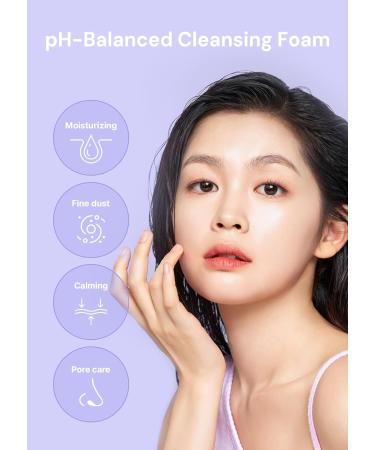 THANKYOU FARMER Pollufree pH-Balanced Cleansing Foam - Korean Face Wash for Sensitive Skin with Hyaluronic Acid - Hydrating Facial Cleanser 4.22 fl.oz - International Shipping Available - Buy Online on GoSupps.com