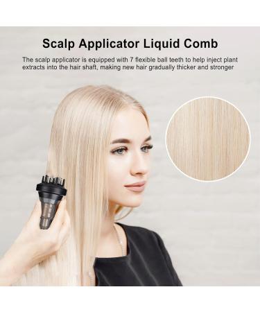 Scalp Applicator Oil Applicator for Hair Washable Hair Scalp Massage Brush for the Whole Body Liquid Guide Comb for Hair Growth Holdes black - Buy Online on GoSupps.com