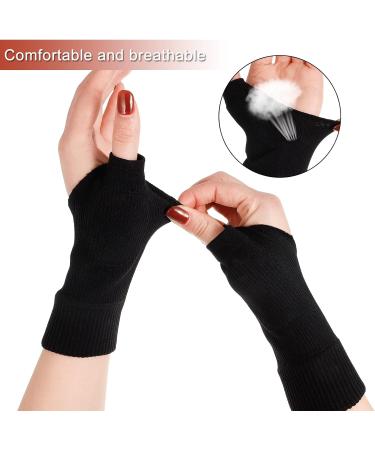 Dacitiery Gel Hand Wrist Support Brace - 2 Pairs for Arthritis, Joint Pain, Tendonitis - Compression Gloves for Sports - Black - Buy Online on GoSupps.com