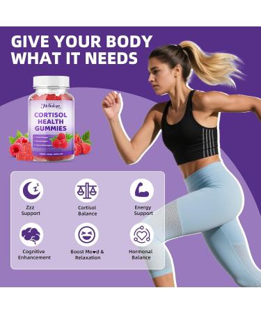 Cortisol Supplements for Women Sugar-Free Cortisol Gummies with Ashwagandha Magnesium L-theanine Rhodiola Rosea for Mood Focus Zzz Support-Vegan Raspberry Flavor 60 Count 60 Count (Pack of 1) - Buy Online on GoSupps.com