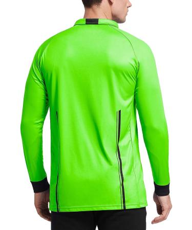 FitsT4 Men's Pro Soccer Referee Jersey Long Sleeve Green - Size Medium - Buy Online on GoSupps.com