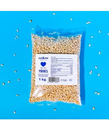 Natural Pine Nuts 1kg nut&me | Hulled Pine Nuts | Ideal for Pesto | Unroasted - Buy Online on GoSupps.com