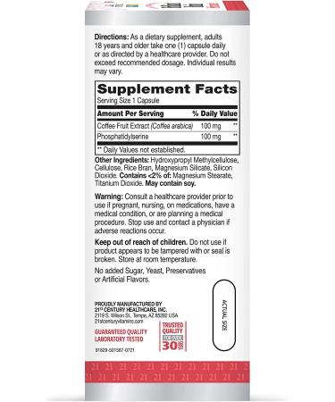 21st Century Brilliant Brain Performance - Boost Cognitive Function | 30 Capsules - Buy Online on GoSupps.com