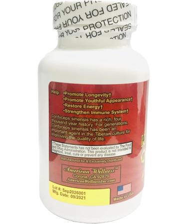 King Golden Cordyceps - 90 Capsules - Buy Online on GoSupps.com