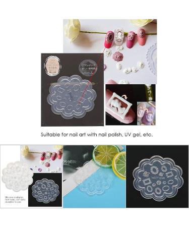 Acrylic Nail Moulds 3D Art Models Silicone Templates Carved Tools Sculpted Mold Manicure Tool for DIY Decorations Photo Frame (photo frame cro heart) - Buy Online on GoSupps.com