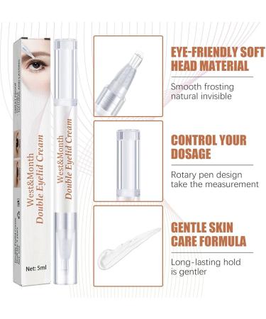 Double Eyelid Cream | Eyelid Lift Glue Invisible Double-Fold Eyelid for Single Eyelid Long-Term Adhesion Transparent Littryee - Buy Online on GoSupps.com