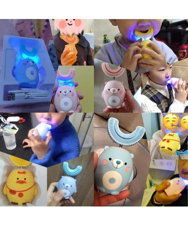 U-Shaped Kids Electric Toothbrush | Whole Mouth Baby Toothbrush (2-6 Year) - Pink - Buy Online on GoSupps.com