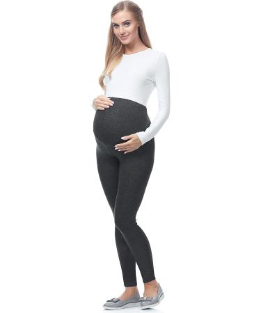 Be Mammy Maternity Long Leggings 02 4XL - Dark Melange | Women's Pregnancy Pants - Buy Online on GoSupps.com