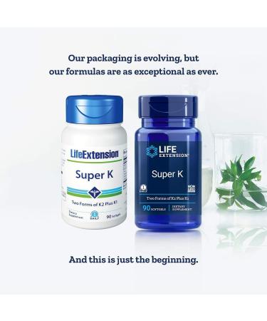 Life Extension Super K with Advanced K2 Complex 90 Softgels - 90 Count - Buy Online on GoSupps.com