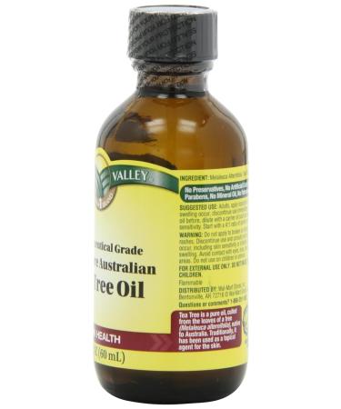 Spring Valley Tea Tree Oil 2 fl oz - Pharmaceutical Grade for Skin & Hair Care - Buy Online on GoSupps.com