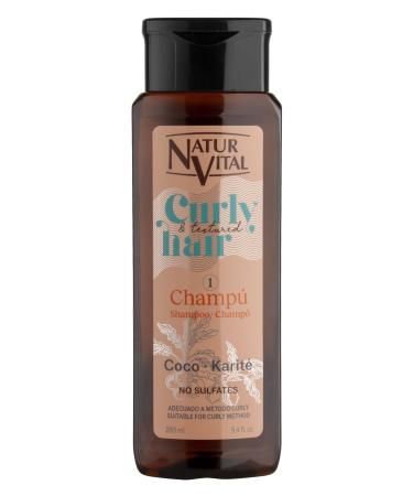 NaturVital NaturVital Curly Shampoo for curly wavy or textured hair with coconut and shea butter sulfate and paraben free 280 ml