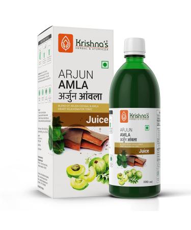 Krishna's Herbal & Ayurveda Arjun Amla Juice - 500ml (Pack of 1)